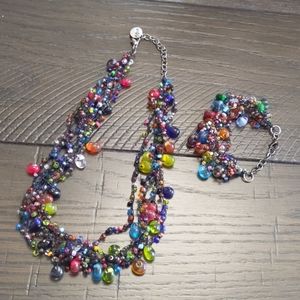 Zad Necklace and Earring Set EUC